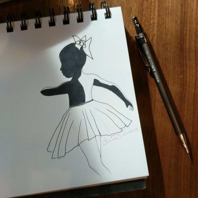 Ballerina Baby drawing by Captain Erica