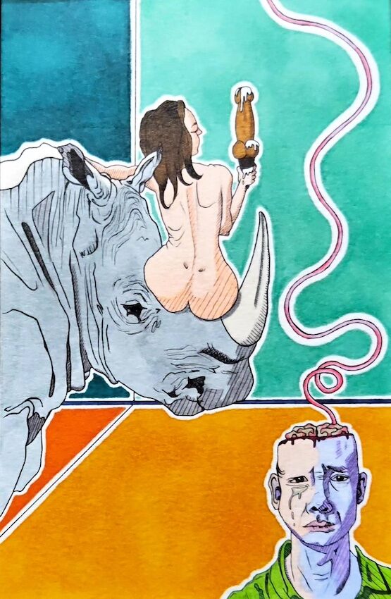 "Safari Ride" drawing by Captain Erica.